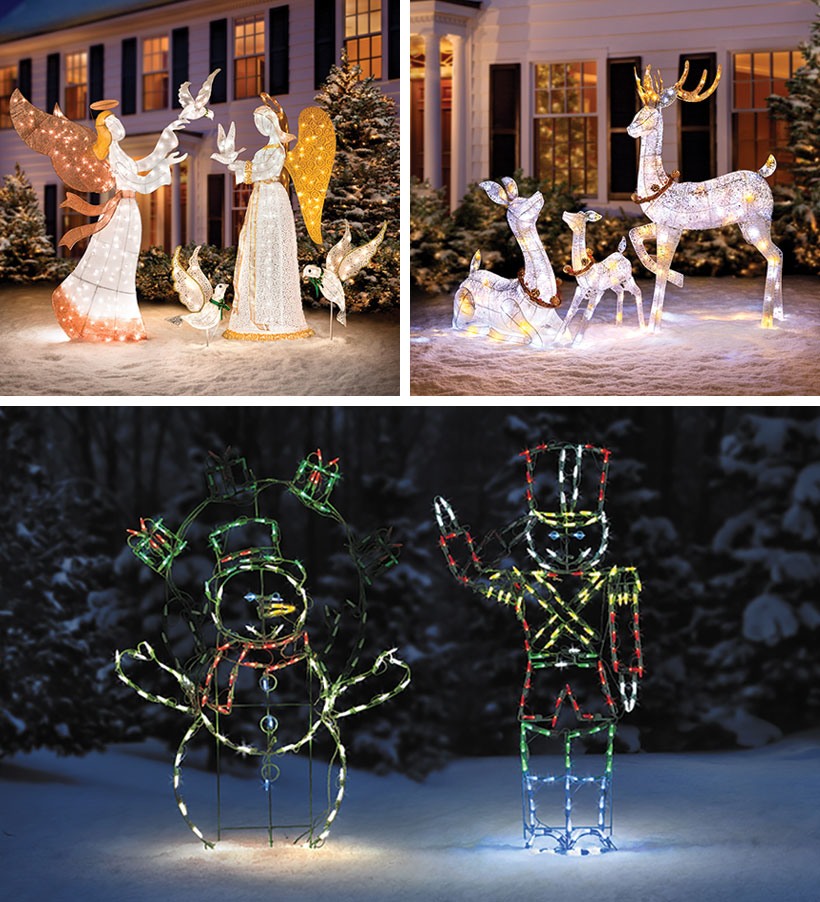 Dress Your Home to Impress with These Outside Christmas Decorations-Front Yard