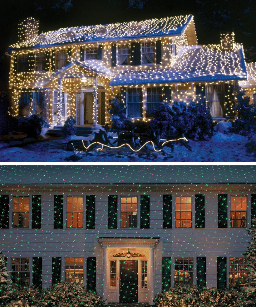 Dress Your Home to Impress with These Outside Christmas Decorations-Lights and Laser Show