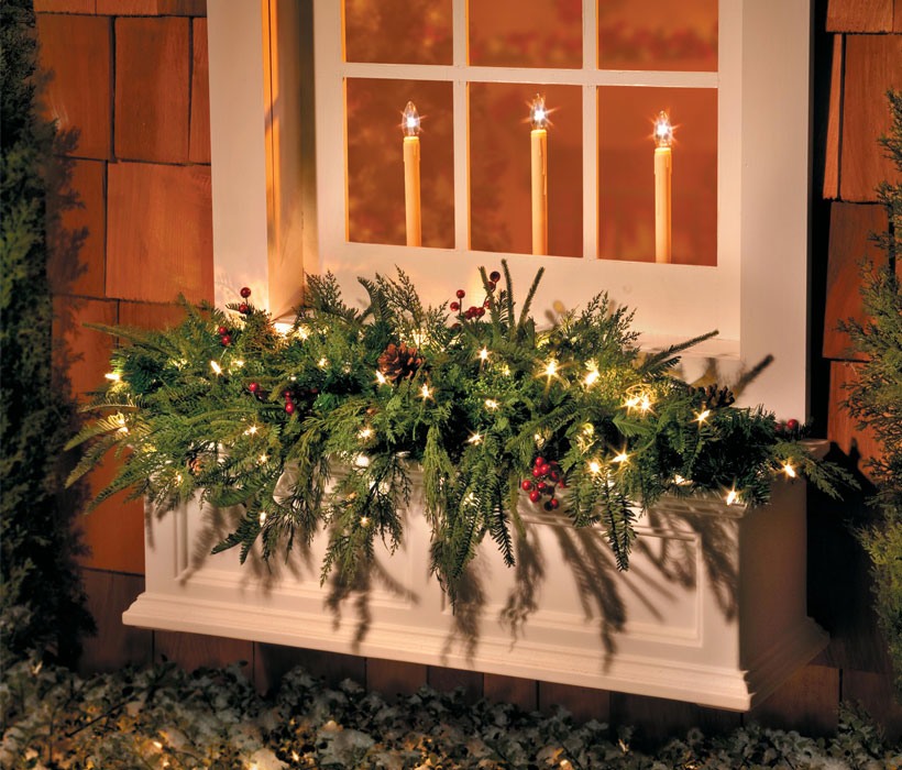 Dress Your Home to Impress with These Outside Christmas Decorations-Window