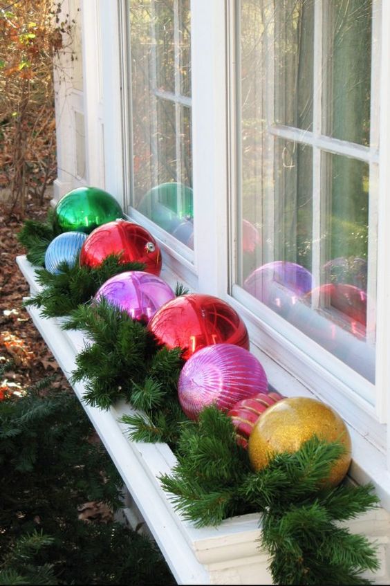Fill Your Once Blooming Flower Bed with a Handful of Brightly Colored Ornaments. 