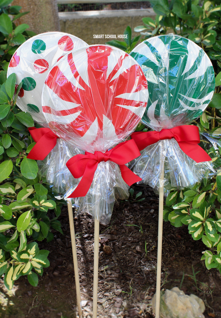 Paper Plate Lollipops