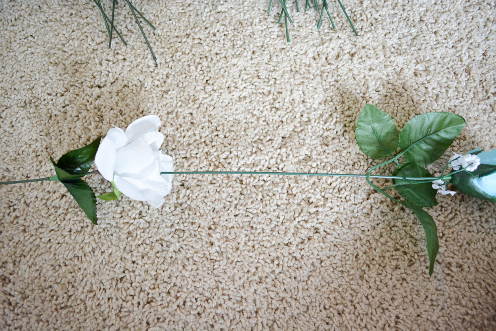 DIY Flower Wall Headboard