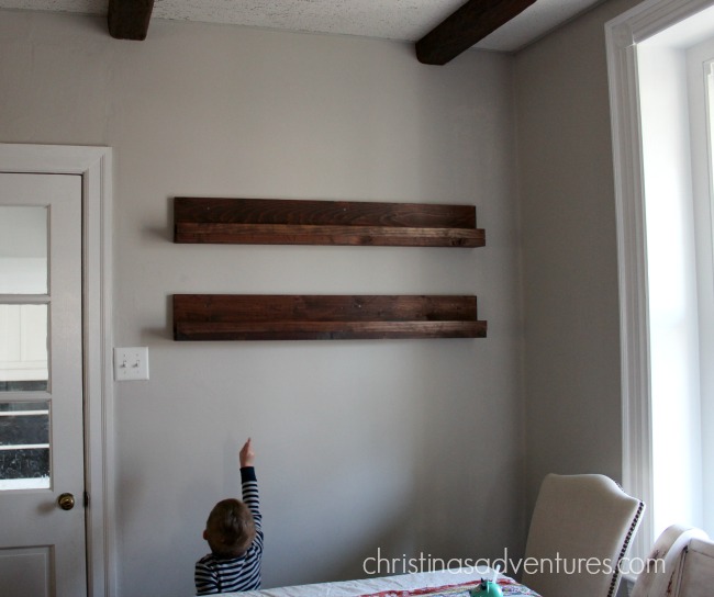 DIY shelves kitchen