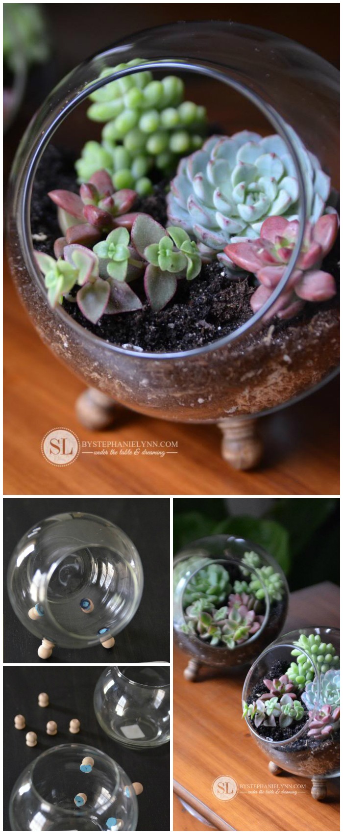 Glass Globe Terrarium Cheap DIY Projects For Your Home Decoration