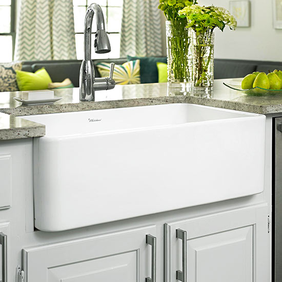 Front Sink Area FArmhouse Kitchen