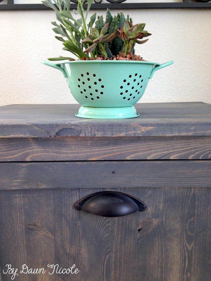 Wood Tilt Out Trash Can Cabinet | bydawnnicole.com