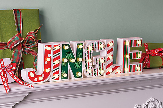 Jingle Mantel Christmas Sign
