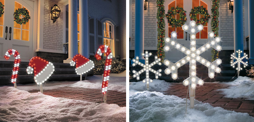 Dress Your Home to Impress with These Outside Christmas Decorations-Pathway Markers