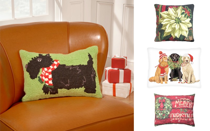 decorating and apartment for christmas christmas pillows