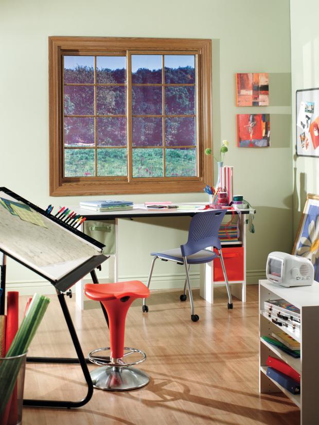Modern Studio with organized art room