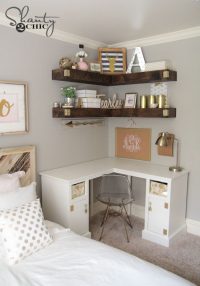 DIY Floating Corner Racks – Shanty 2 Chic