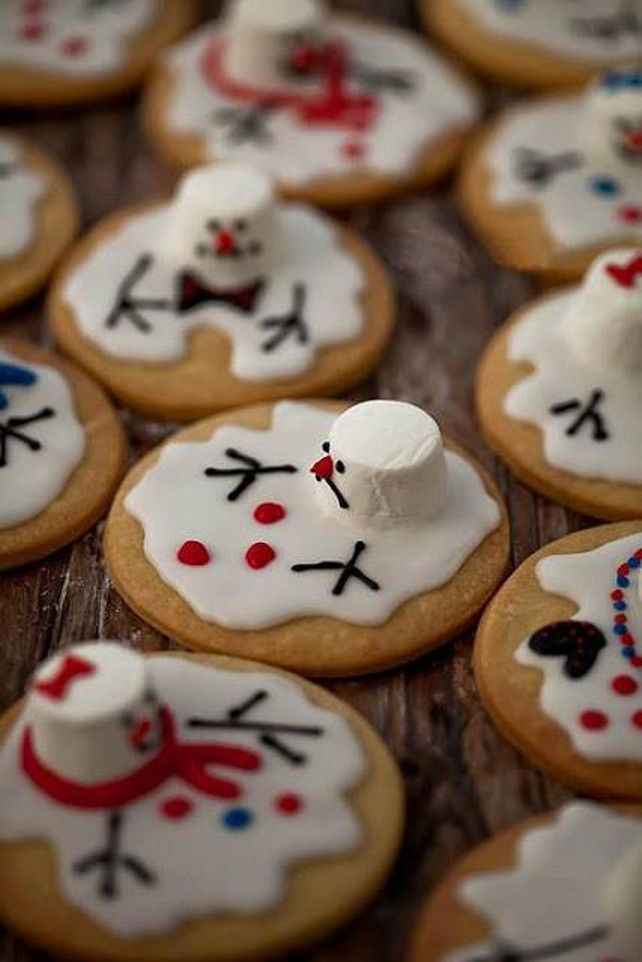 Melted Snowman Sugar Cookies Recipe – DIY Home Decor Ideas
