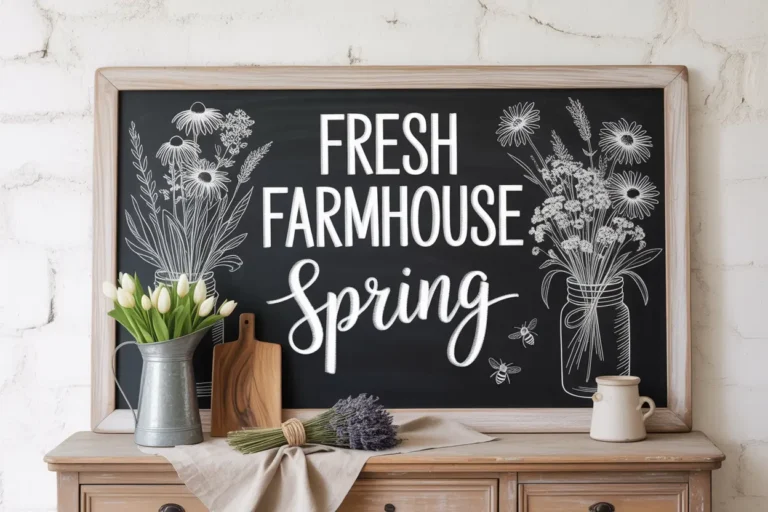 21 Spring Chalkboard Signs for Farmhouse Decor