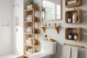 21 Bathroom Shelf Ideas That Add Storage Without Taking Floor Space