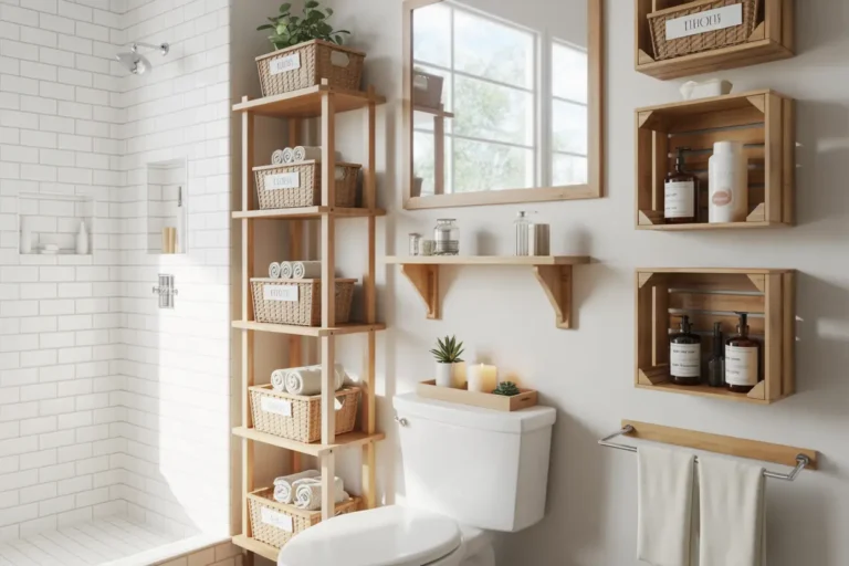 21 Bathroom Shelf Ideas That Add Storage Without Taking Floor Space