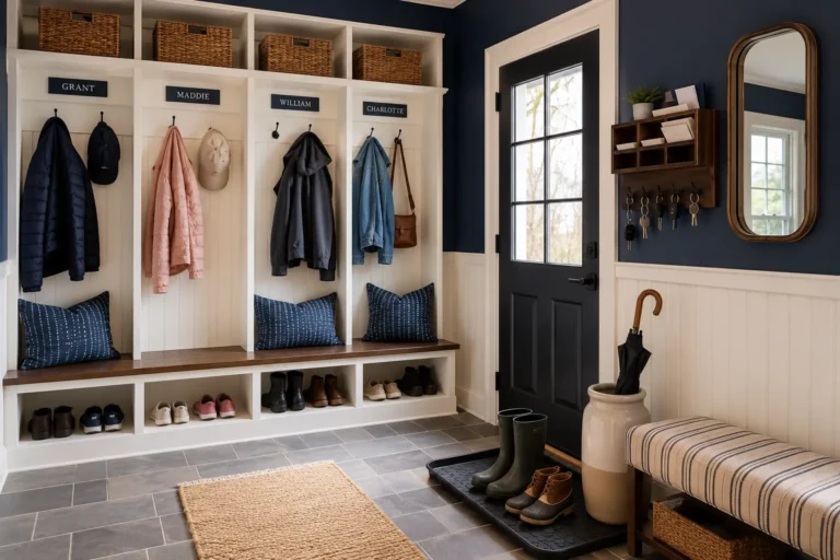 22 Mudroom Ideas That Solve the Daily Pile of Coats and Shoes