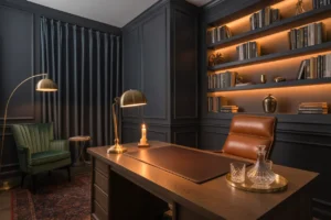 19 Moody Office Decor Ideas That Make Working From Home Feel Better