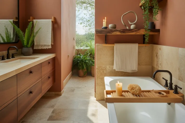 18 Earthy Bathroom Ideas That Bring Nature Into a Modern Home