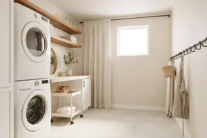 23 Small Room Ideas That Feel Bigger and More Organized Laundry