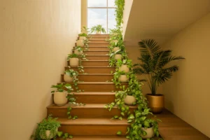 19 Beautiful Indoor Stair Garden Ideas With Real Plants