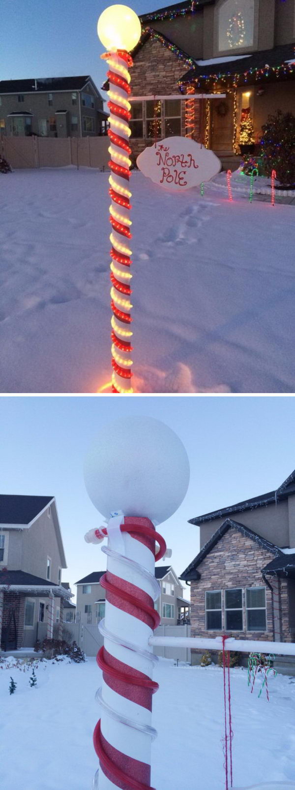 DIY North Pole Sign. 