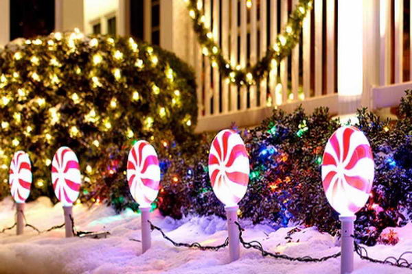 Lollipop Christmas Light. 