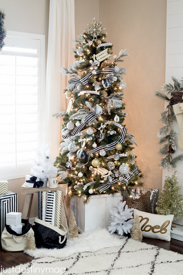 Black White Christmas Tree