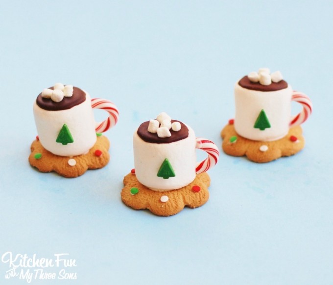 Hot Cocoa Marshmallow Mug Cookies...for Christmas!
