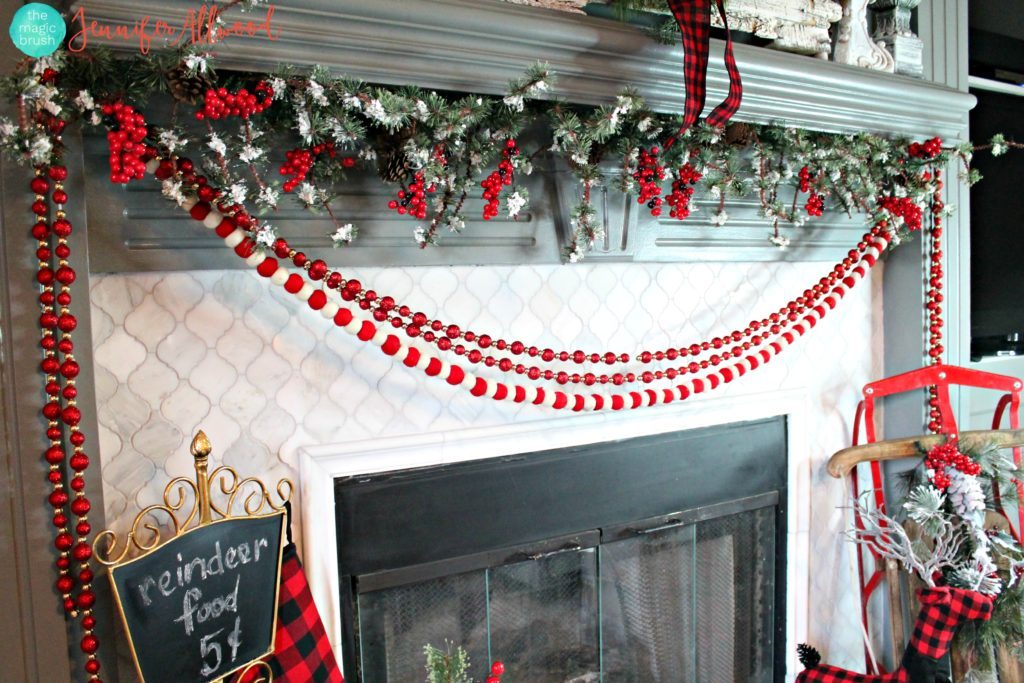 Christmas Mantel Decor | Magic Brush