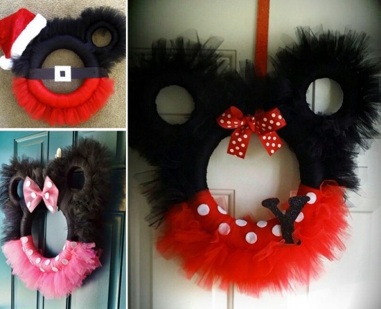 DISNEY CHRISTMAS WREATHS - these are precious! See how to make them: