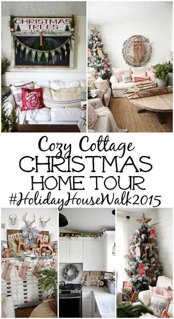 The easiest way to get farmhouse christmas style - Great tips and inspiration on how to decorate for the holidays & get the perfect cozy farmhouse look. 