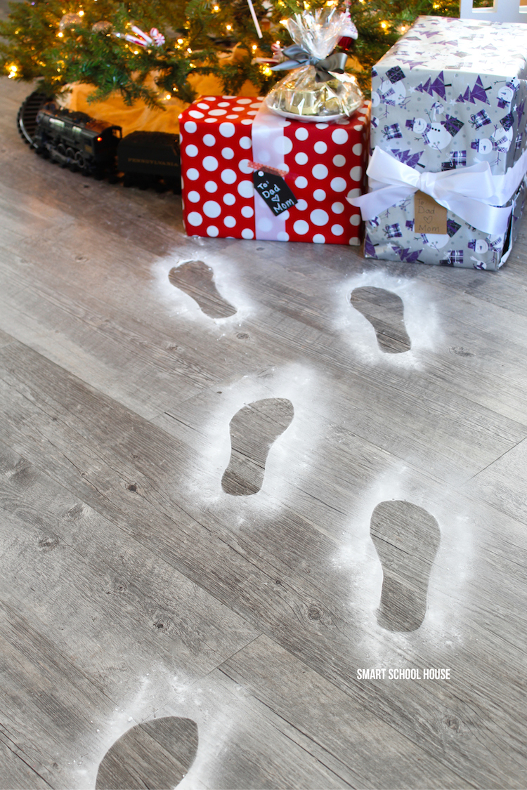 How to make Santa's Footprints 