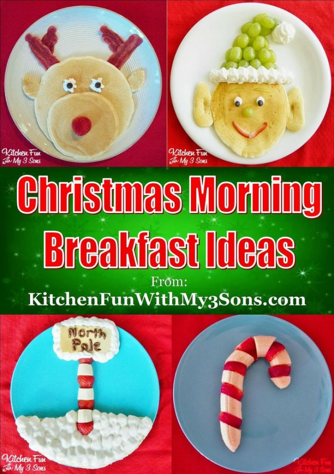 Christmas Morning Breakfast...your Kids will love these fun Pancake Ideas for the Holidays!