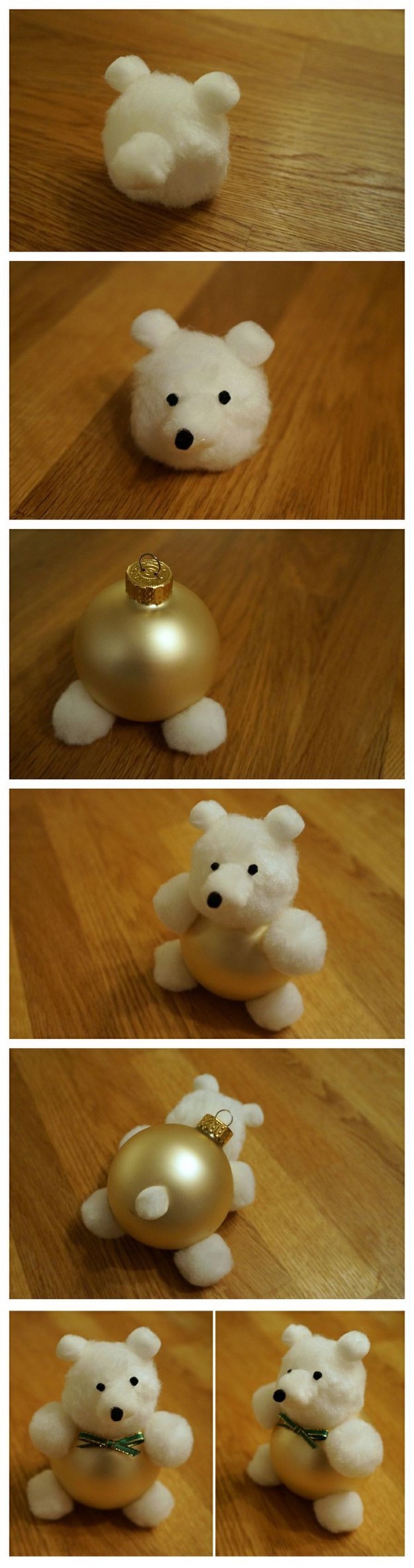 DIY Teddy Bear ornaments for Christmas! 