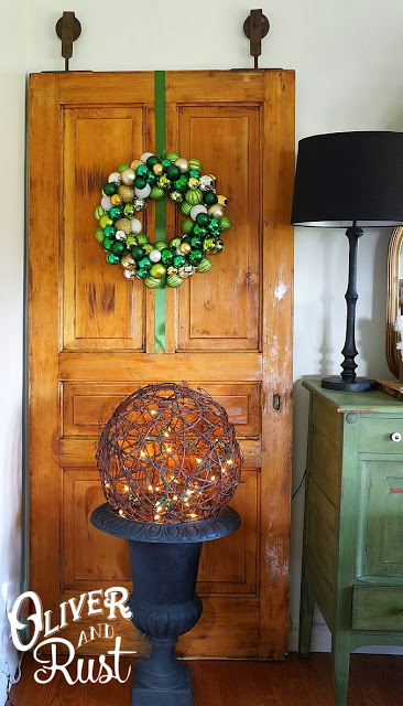 lighted grapevine ball topiary