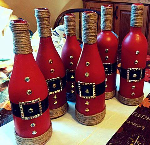 Santa Wine Bottles