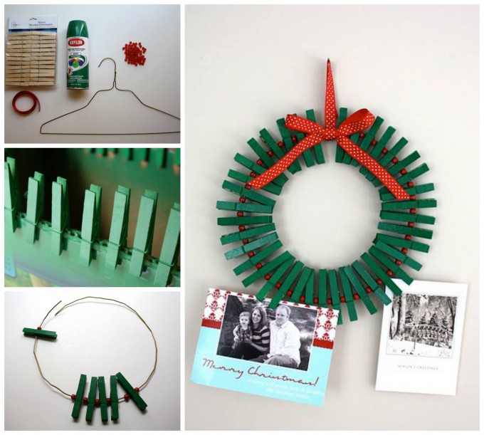 Easy Christmas Card Holder...these are the BEST DIY Holiday Decorations & Craft Ideas!