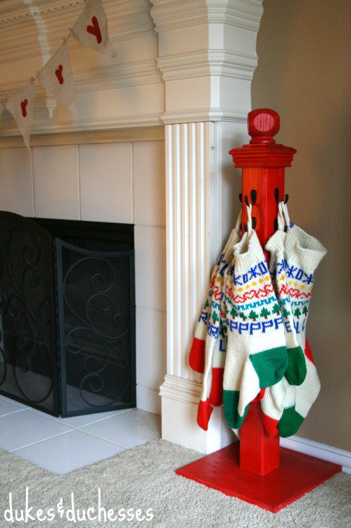 DIY Stocking Holder....these are the BEST Homemade Decorations & Craft Ideas!