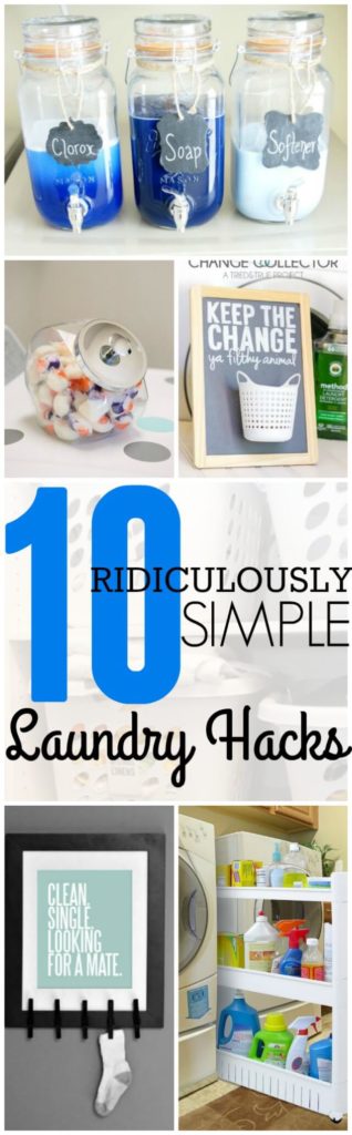 I LOVE these 10 Laundry Hacks! They are super simple and clever! Don't wash another load of clothes without looking at these hacks first!