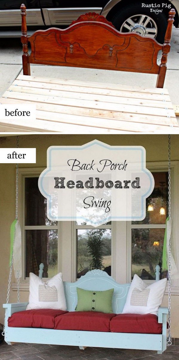 Back Porch Headboard Swing. 