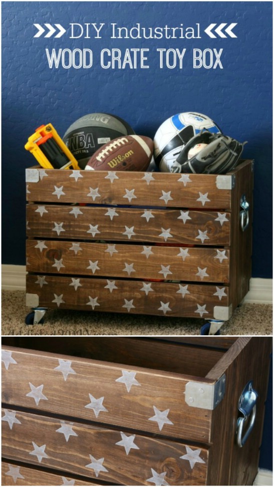 DIY Toy Box On Casters