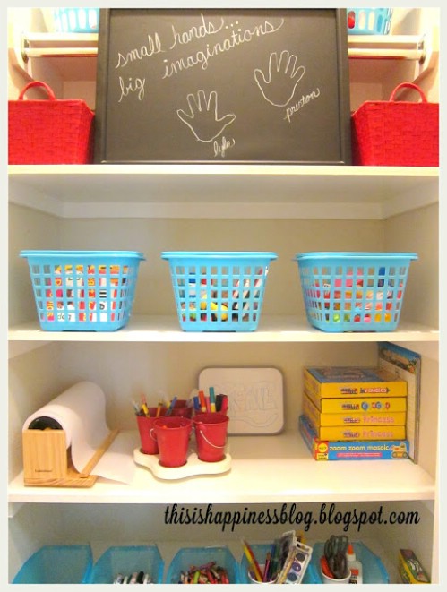 Organize Your Arts and Crafts Closet - 150 Dollar Store Organizing Ideas and Projects for the Entire Home