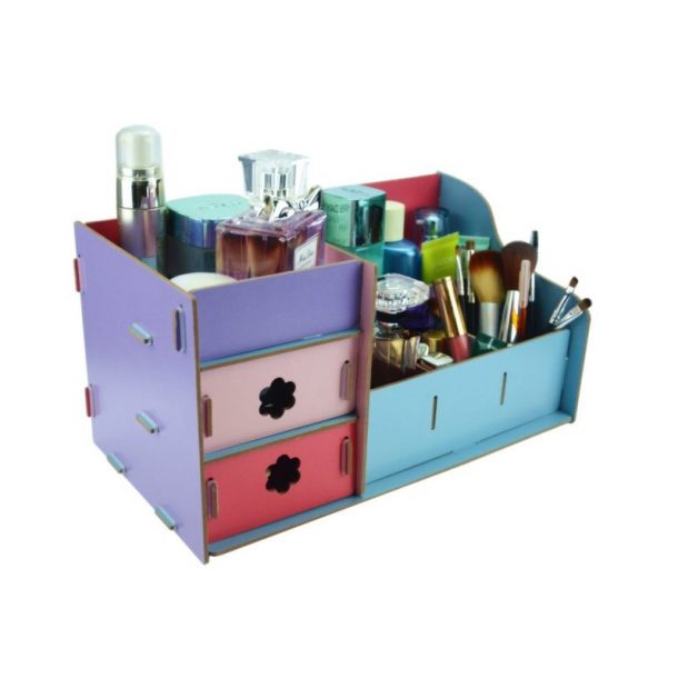 DIY Bathroom Organization Ideas - Inexpensive Makeup and Jewelry Organizer Kit Easy to Put Together and available in your choice of colors #bathroomorganization #bathroomideas #bathroomhacks #bathroomtips #organizethebathroom