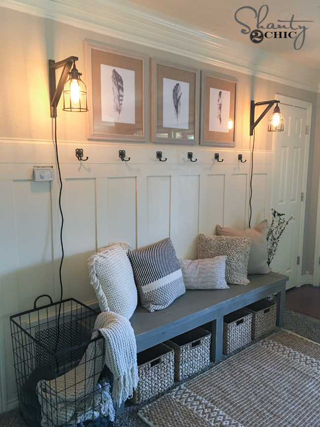DIY Board and Batten Wall by Shanty2Chic