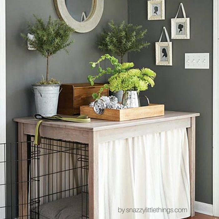 DIY Dog Crate Table With Free Plans