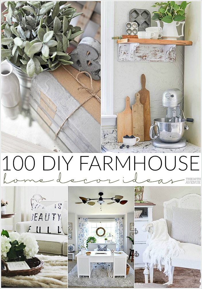 Farmhouse Decor Ideas - Beautiful DIY Home Decor that you can do. Pin it now and make it them later!