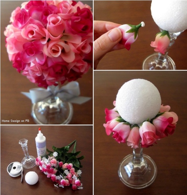 DIY Flower Ball Bouquet