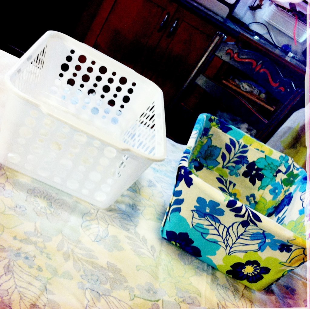 Easy-to-make Fabric Covered Bins