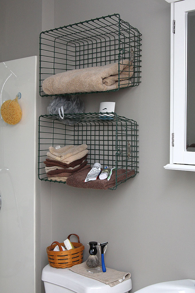 Super easy step by step tutorial for how to make DIY industrial pipe shelves at a fraction of the cost of the store bought version. These would look great with both farmhouse and industrial home decor!
