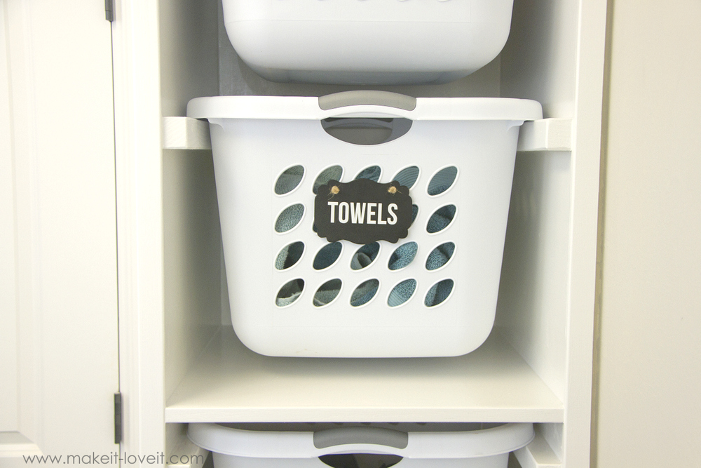 DIY Laundry Basket Organizer (...Built In) | Make It and Love It